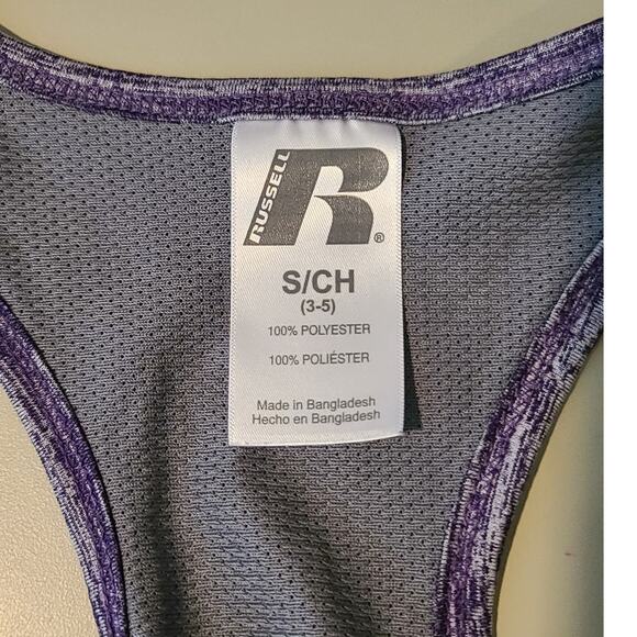 Louisiana State University LSU Tigers purple yellow athletic tank top - small - Picture 2 of 3